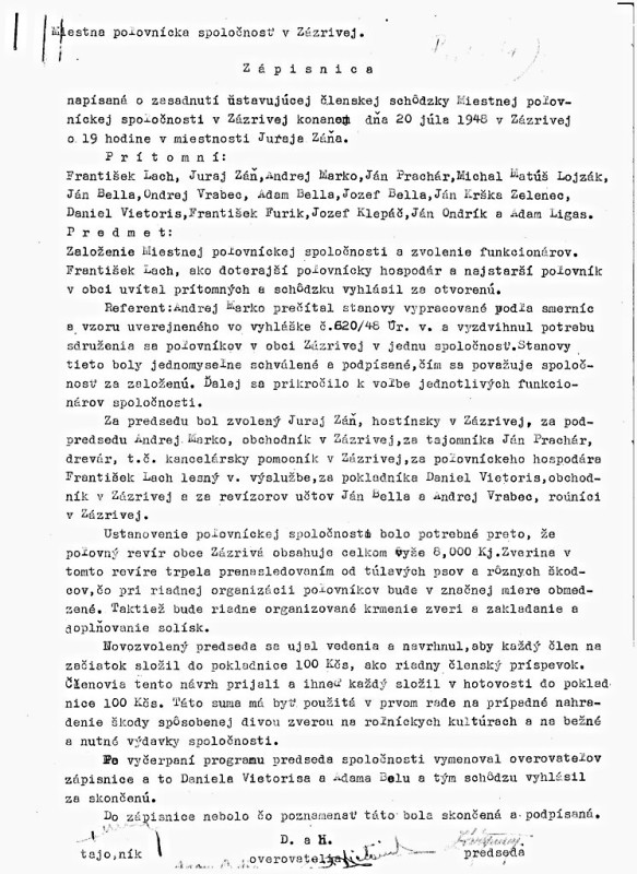 20.7.1948 - Zapisnica z ust. sch.